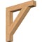 Ekena Millwork Traditional Block Smooth Bracket, Western Red Cedar, 5 1/2"W x 38"D x 38"H BKT06X38X38TRA05SWR - alternate 1